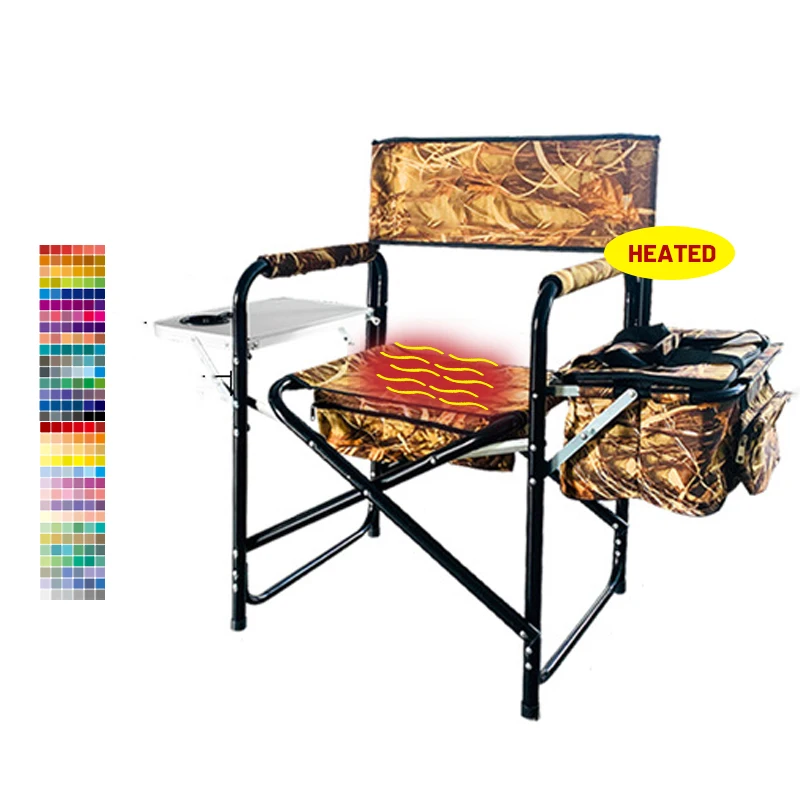 Кемпинговое кресло с подогревом, уличный складной стул для кемпинга с usb-зарядкой и подогревающейся подушкой