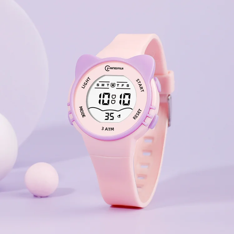 Лучшие продажи мультфильм красочные спортивные детские часы цифровые наручные