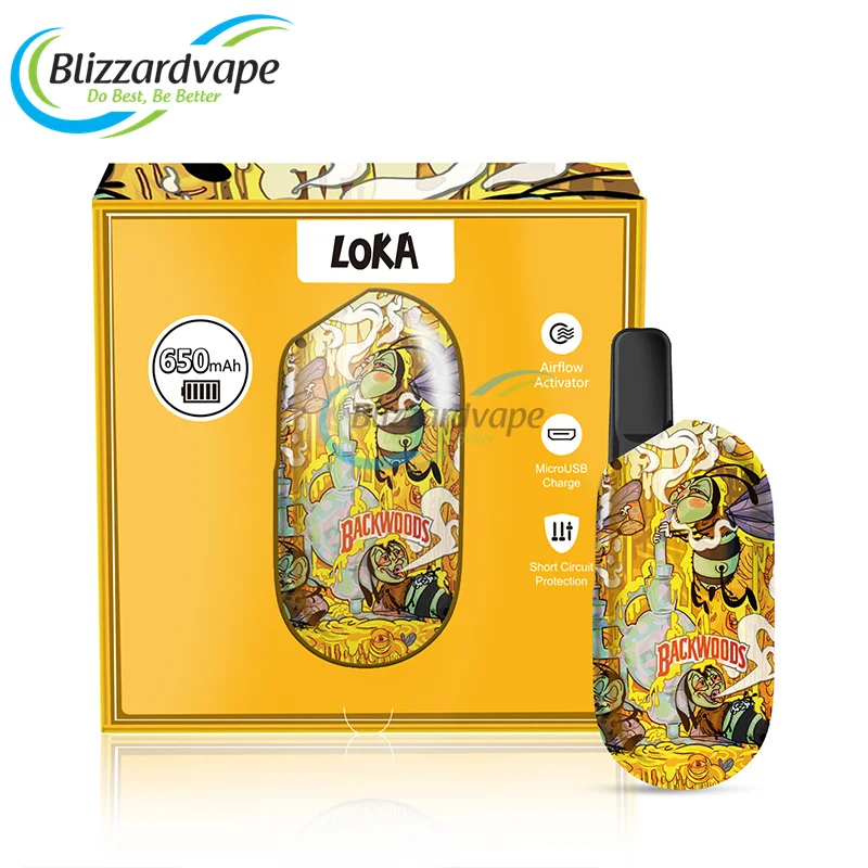 510 Thread Vape Battery Box Cbd Battery 650Mah Loka Cbd Box Mod Battery Kit