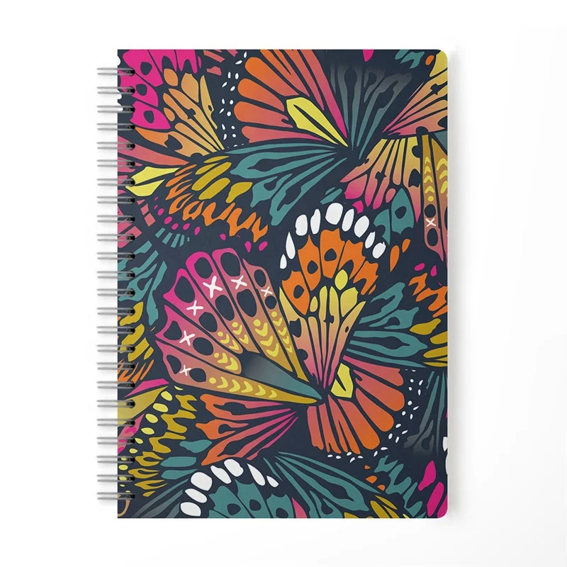 
Holi custom Wire bound ruled white paper 200 pages 80 gsm Perforated pages notebooks diary 