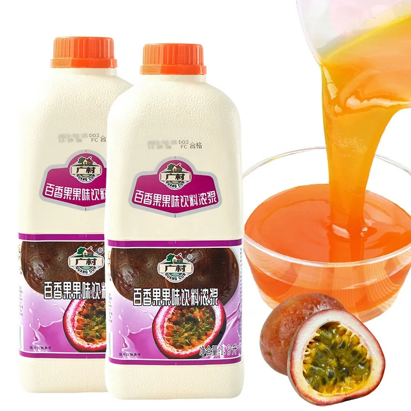 1.9L Guangcun концентрат фруктового сока со вкусом страсти для Пузырькового