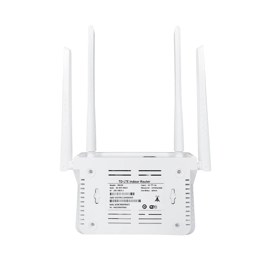 Support 4G Internet Access White  Desktop 4G Cpe Wireless Indoor Router Applicable To Domestic/Commercial