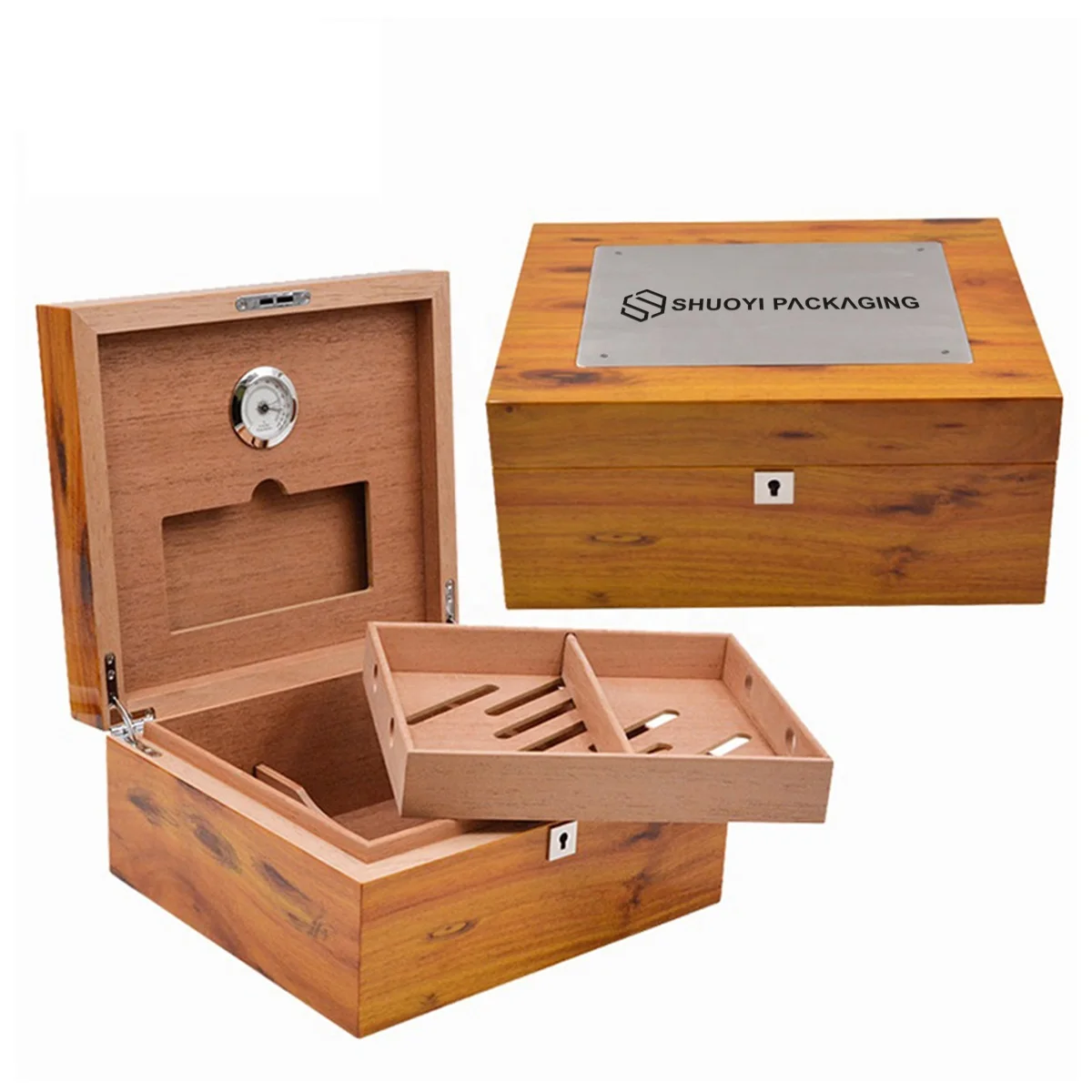 Фабричный кедровый ящик для сигар на заказ, английский хьюмидор, шкаф для сигар