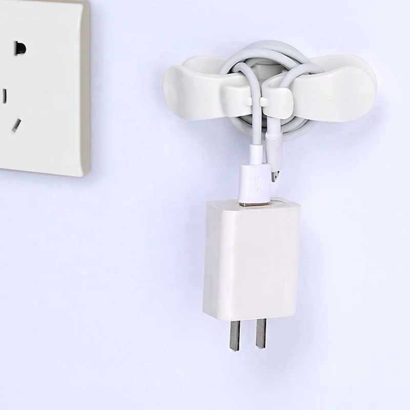 Kitchen Plastic Winder Cord Wrapper Cable Holder Clips