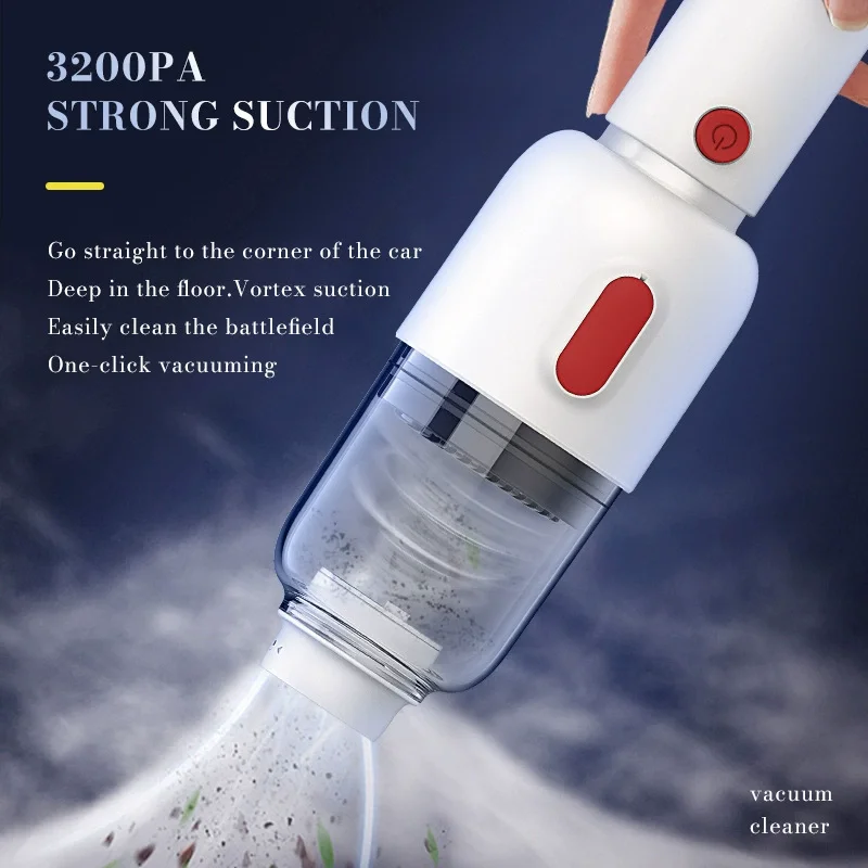 Cordless Handheld Vacuum Cleaner Portable Wet And Dry High Suction Lightweight Usb Rechargeable Vacuum Cleaner