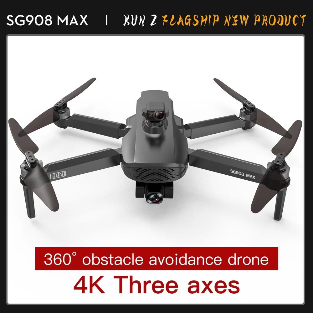 SG908MAX Drone 3-Axis Gimbal Camera 5G 4K Camera Drone Obstacle Avoidance Wifi GPS FPV Professional Quadcopter SG908 MAX Drone