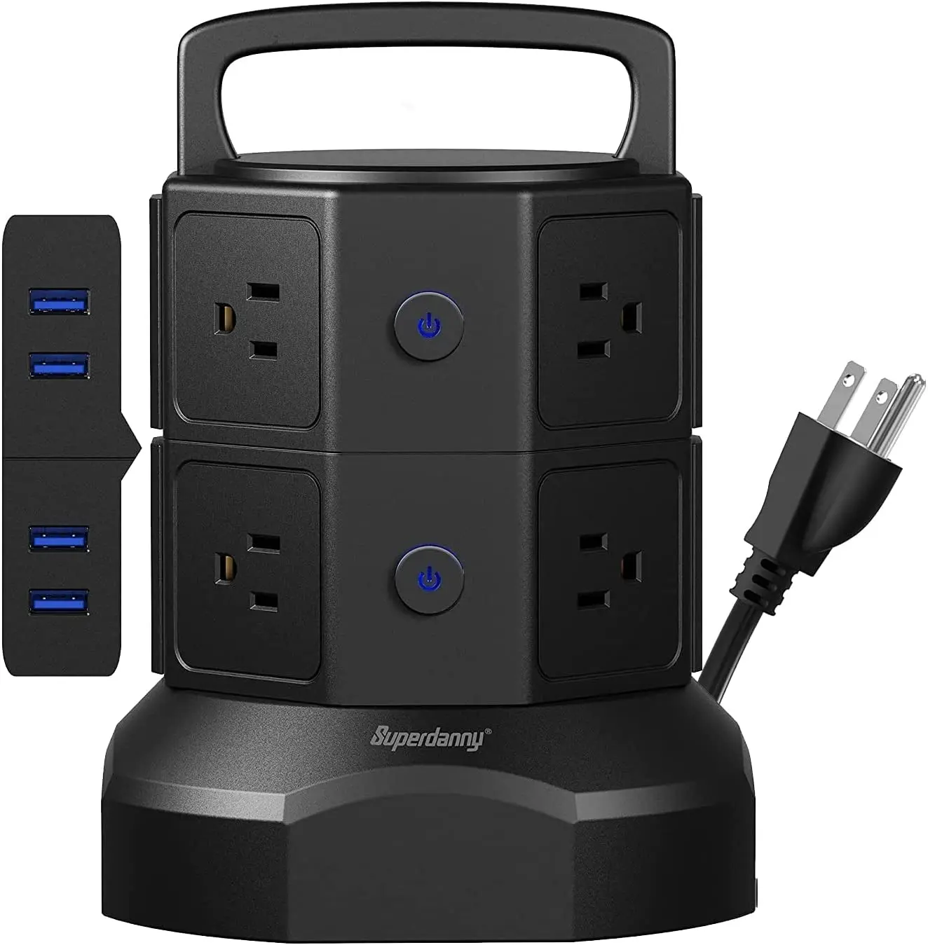 Superdanny smart plug power strip,universal power strips extension lead outlets,hot sale power king extension socket