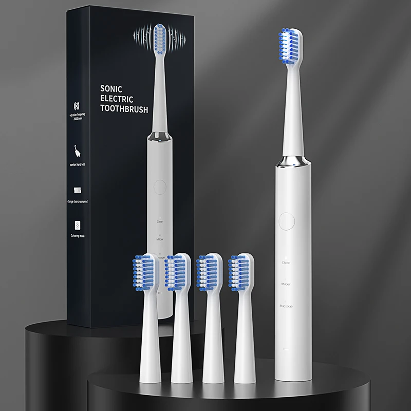 2024 Best Sonic Electric Triple Bristle Ultrasonic Electr Toothbrush