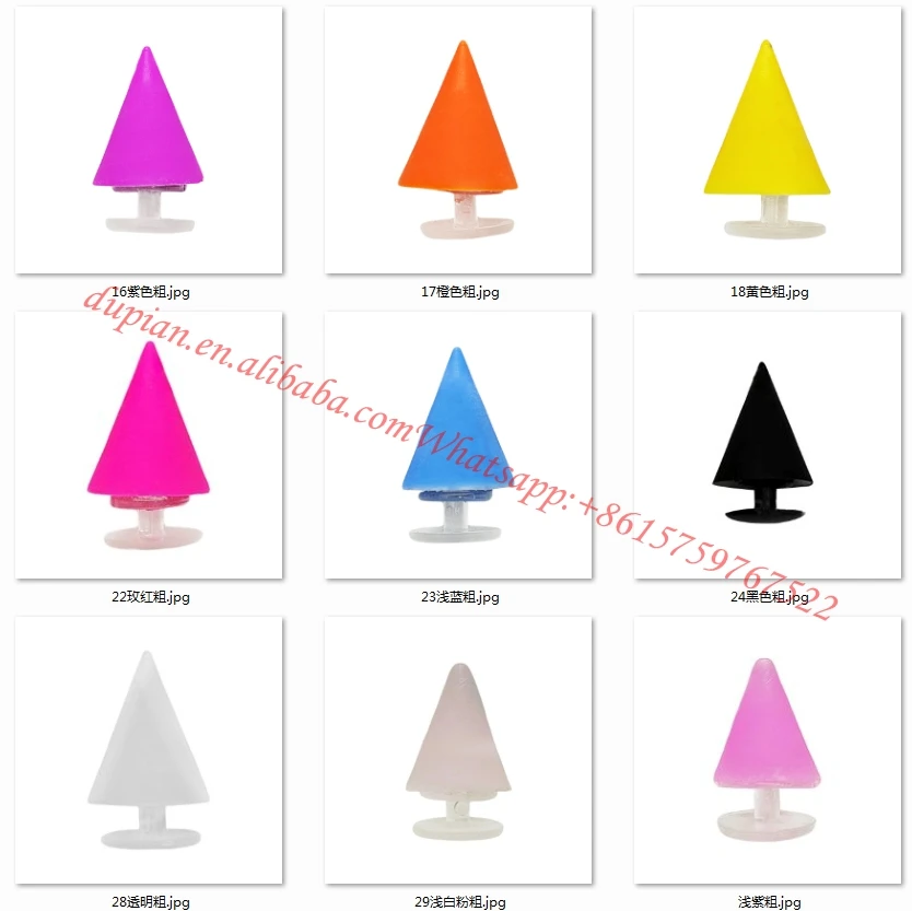 Unique Designer Colourful Spike Rivet Pvc Stud Pendants Luxury Charms For Clog Shoe Decorations Wholesale Custom Clog Charms