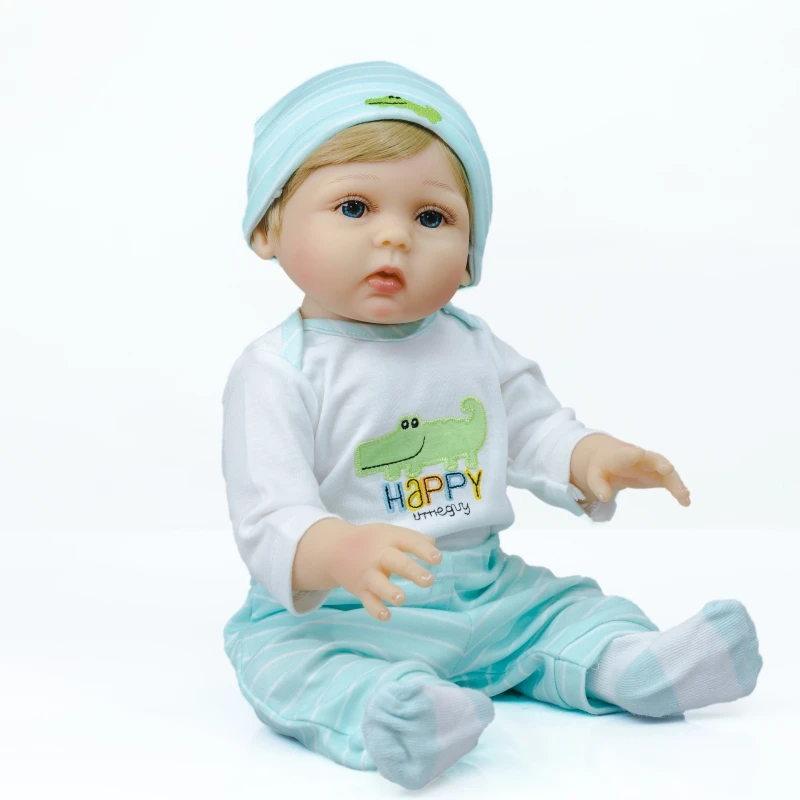 NPK 47Cm Birthday Gift Flexible Soft Touch Full Body Soft Silicone Girl Reborn Dolls Newborn Baby Dolls for Sale