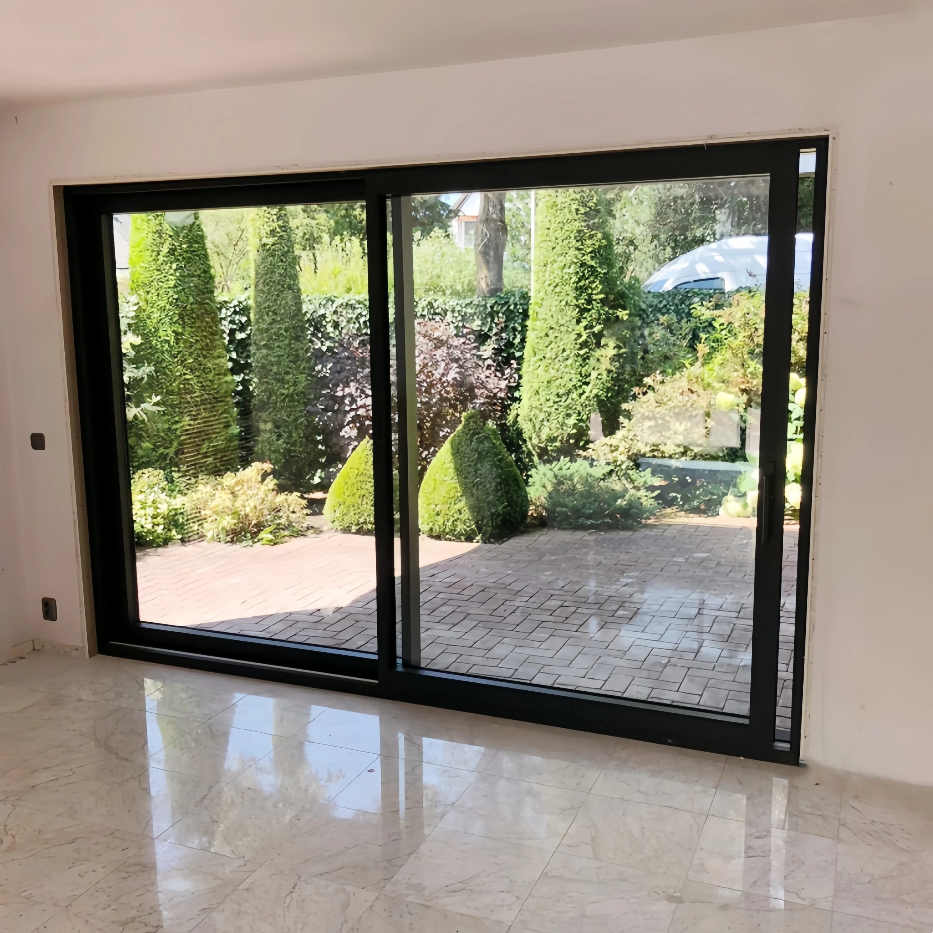 customized Sliding Door Beautiful Design Sound heat proof narrow frame Aluminium System Sliding Door for sale