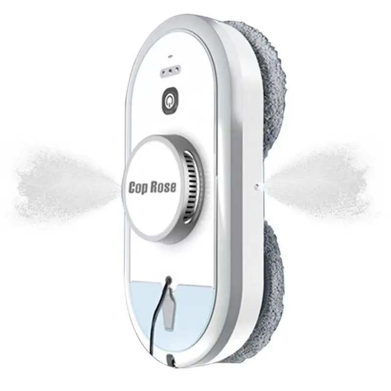 Newe Home Intelligent Window Cleaning Robot with Dual Direction Water Spray Auto Electric Glass Cleaner with Voice Broadcast