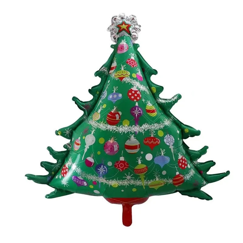 Best Selling Christmas Tree Ballon Column Balloon Set Pentagram Star Merry Christmas Mall Home Party Decoration Supplies