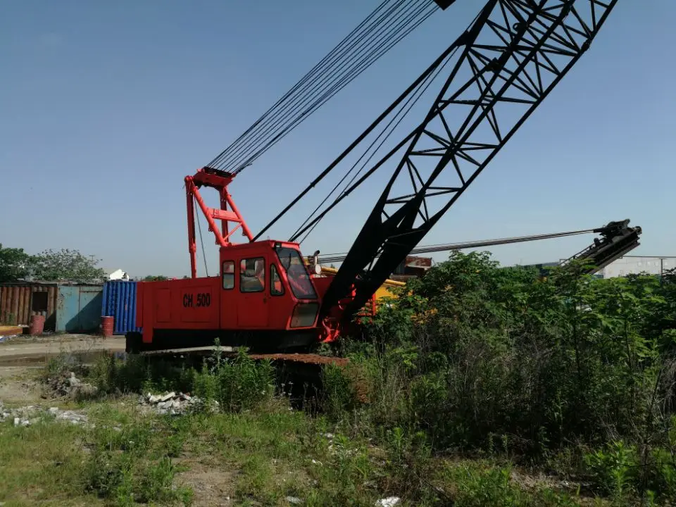 50ton японский бывший в употреблении гусеничный кран IHI CH500