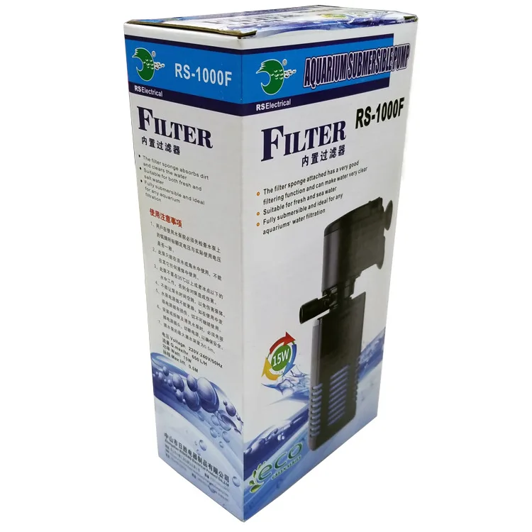 RS RS-1000F RS-2000F waterfall pump and filter aquarium Internal Filter