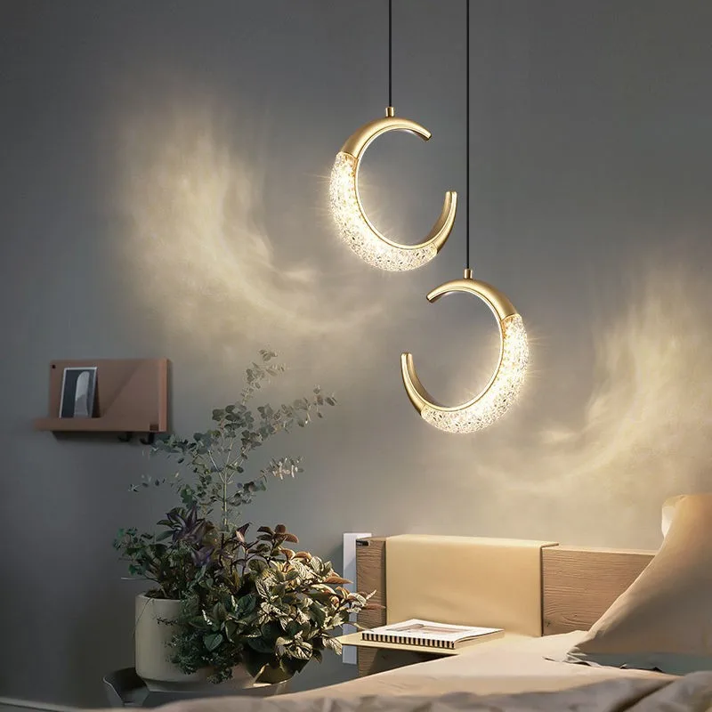 Stairs Spanish Minimalistic Ring Kitchen Island Lighting Modern Bedroom Hotel Vintage Led Circle Pendant Light