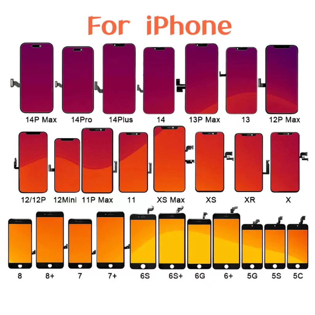 Wholesale original for iphone 11 12 13 13promax 14 15 pro max screen replacement oled for iphone x xs max xr   lcd display