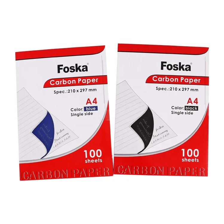 Foska Tracing and Transferring Drawings 100 Sheets Graphite Copy Paper  for Typing and Writing Box of 100 Sheets