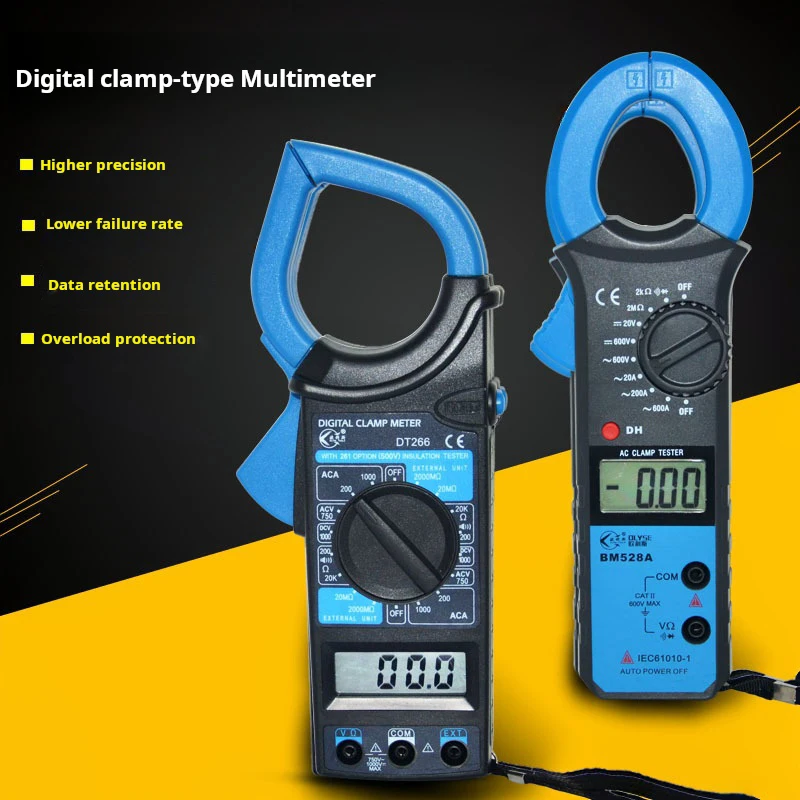 Digital Clamp Meter Multimeter High Precision Type 266 Ammeter Multi-function Automatic Range Capacitance