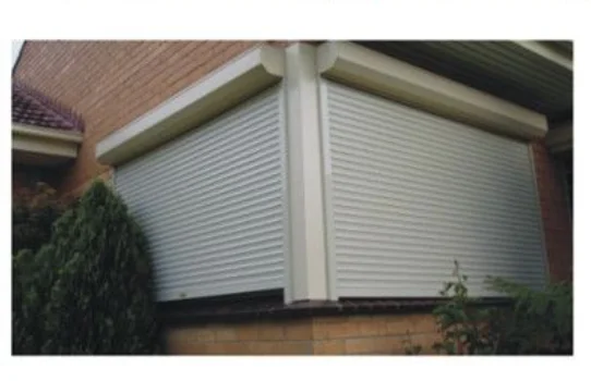 Sound Proof Roller Shutter Aluminum filled with PU foam Slat Doors and Windows