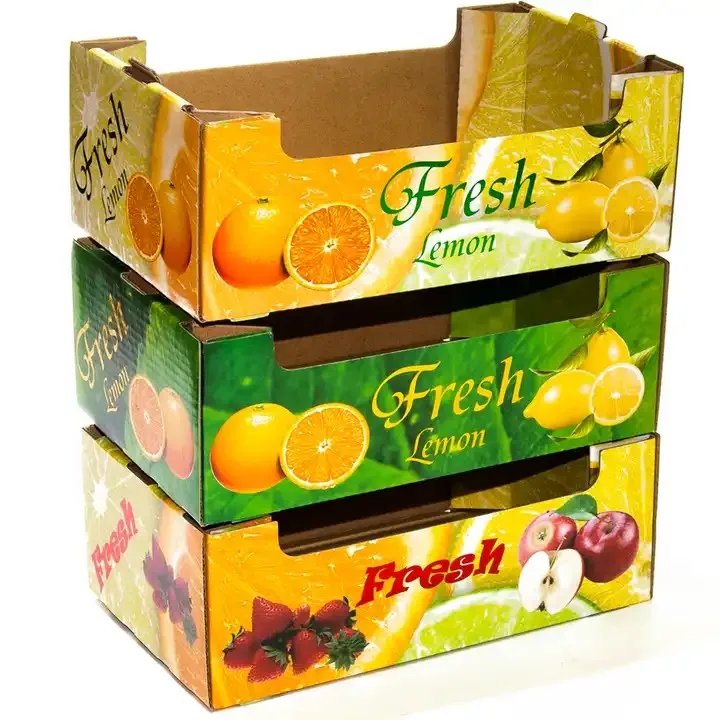 Customized fruit and vegetable corrugated box transport turnover box