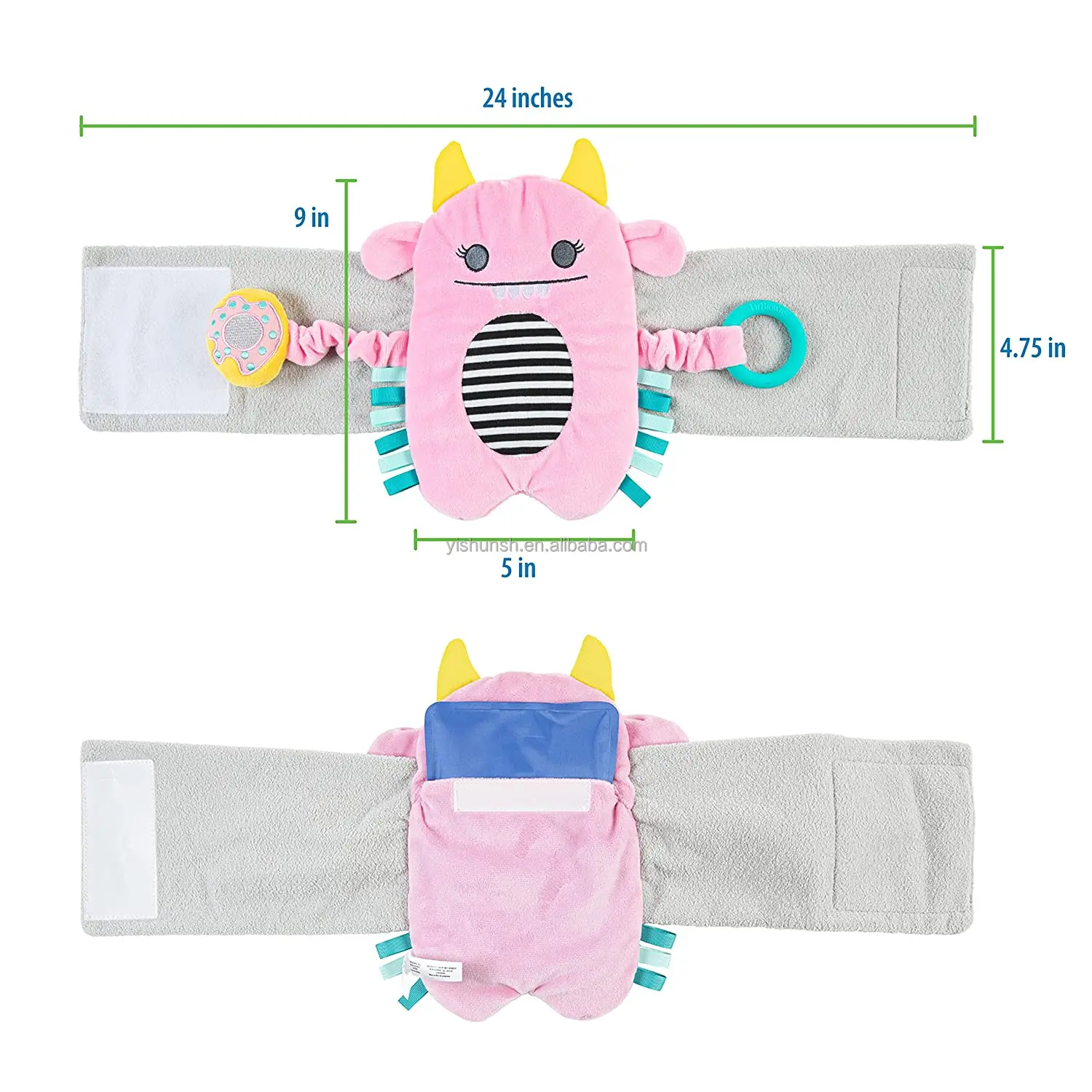 Baby Colic, Gas and Upset Stomach Relief Heated Tummy Wrap Baby Swaddling Belt for Gas Relief
