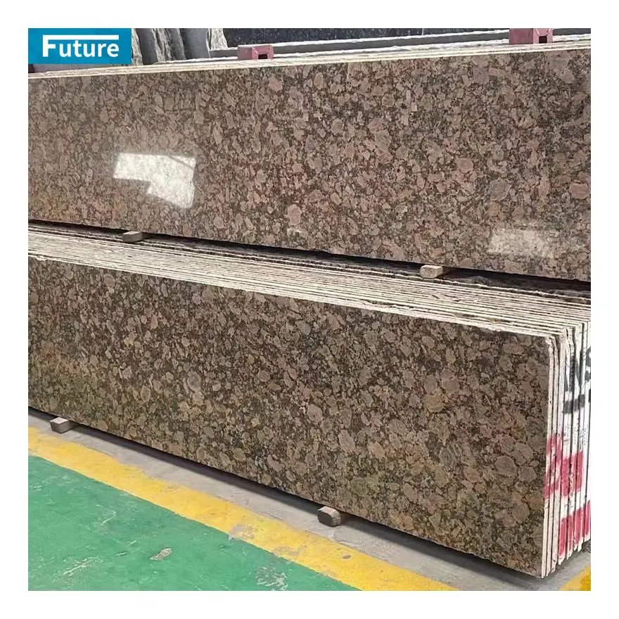 Natural Customize Thin Polished Honed Flamed Gold Granite Slabs For Kitchen Countertops Exterior Wall Panel Decoration Staircase