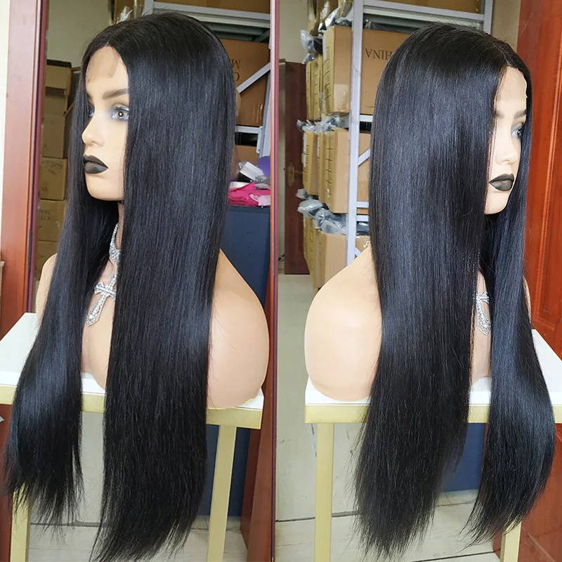 High Quality 20-Inch Bone Straight Wig 100% Virgin Human Hair with 13x4 Full Frontal Lace for Quality Hair Enhancement
