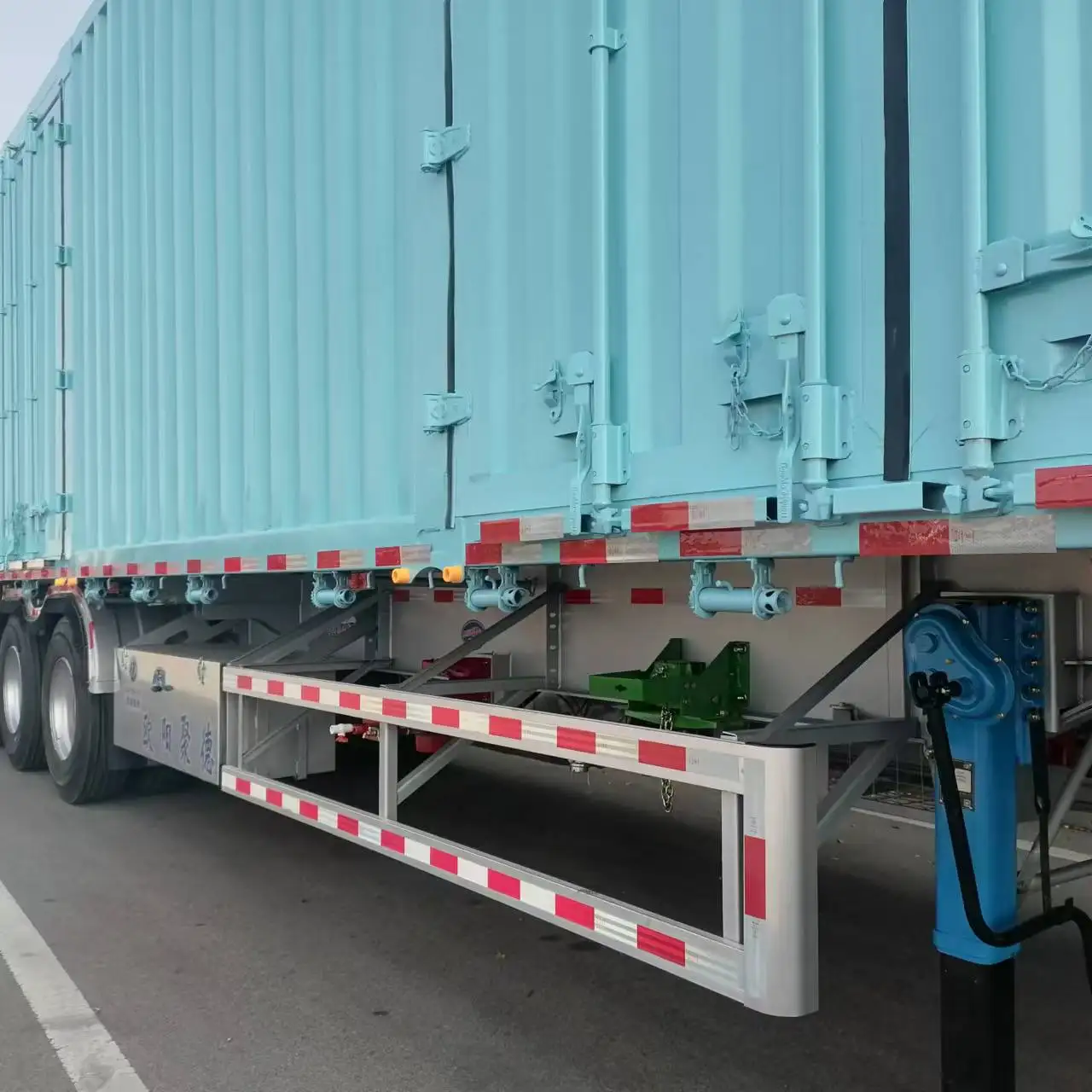 Oyjd New 40ft Flatbed Express Plus Skeleton Chassis Van Semitrailer Commercial Truck Trailers Parcels Transnational Transport