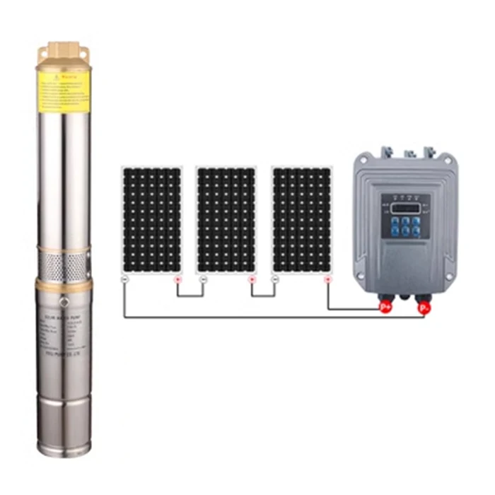 HK Solar powered water pumps centrifugal borehole DC copper smart solar water pump