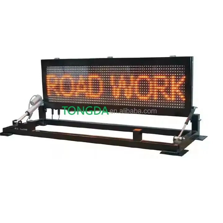 P10 Premium Quality NTCIP Traffic Display Screen ITS Truck Trailer LED Warning Sign Matrix Dynamic Message Mounted Vms Board