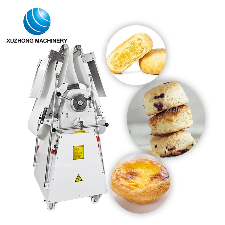Croissant Pastry Dough Sheeter Cutter Machine With Reasonable Price Dough Sheeter For Turkish Baklava Automatic Dough Sheeter