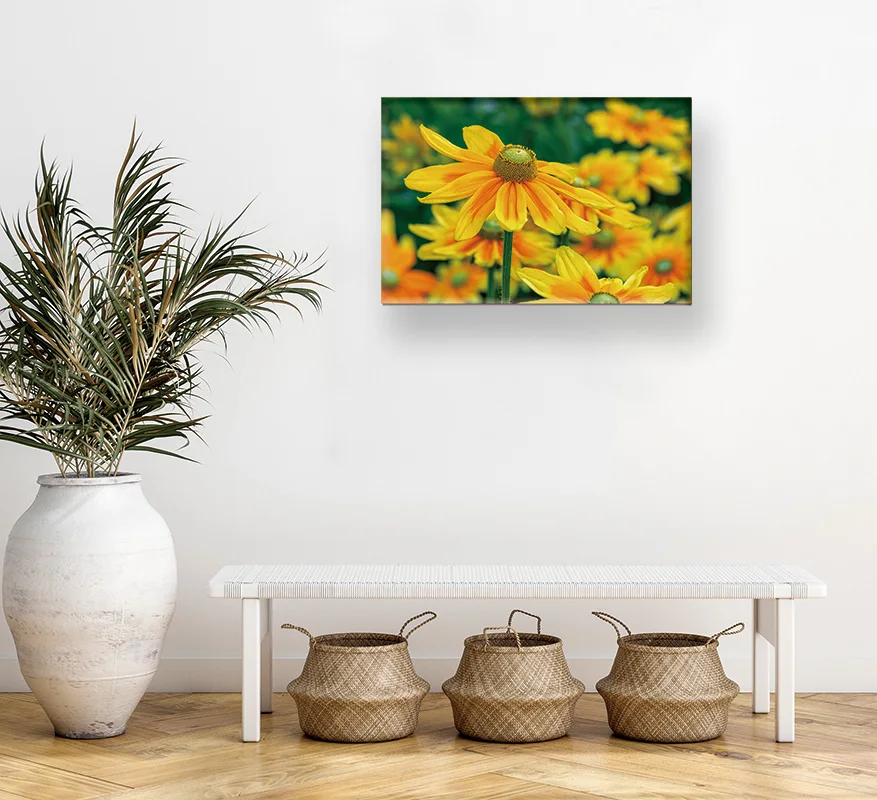 Charming sunflower wall decoration painting oil painting  mural artYellow flowers adorn the living room bedroom painting