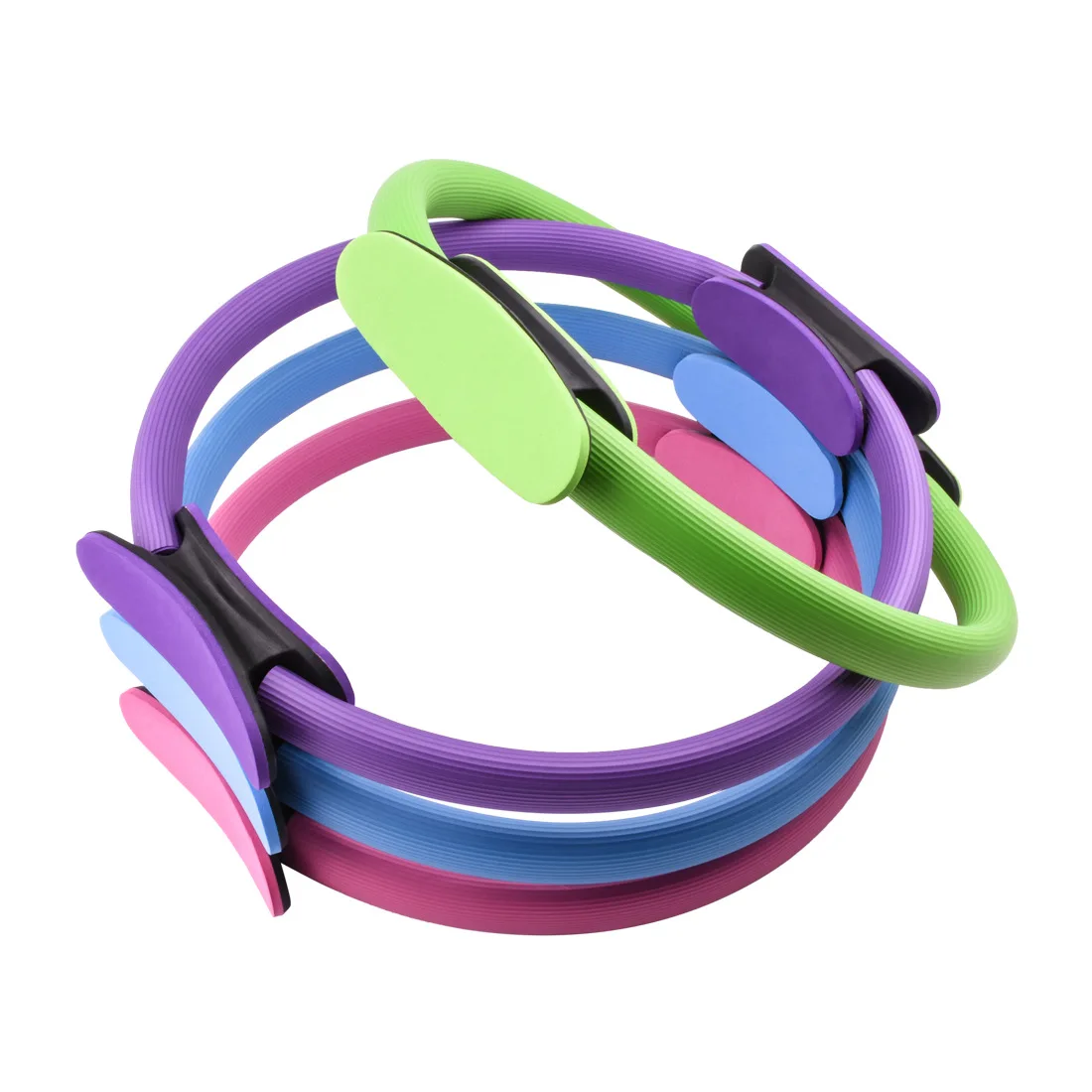 Pilates Ring Magic Fitness Pilates Circle with Dual Padded Handles 14 Inch Magic Fitness Circle for Toning Inner & Outer Thighs