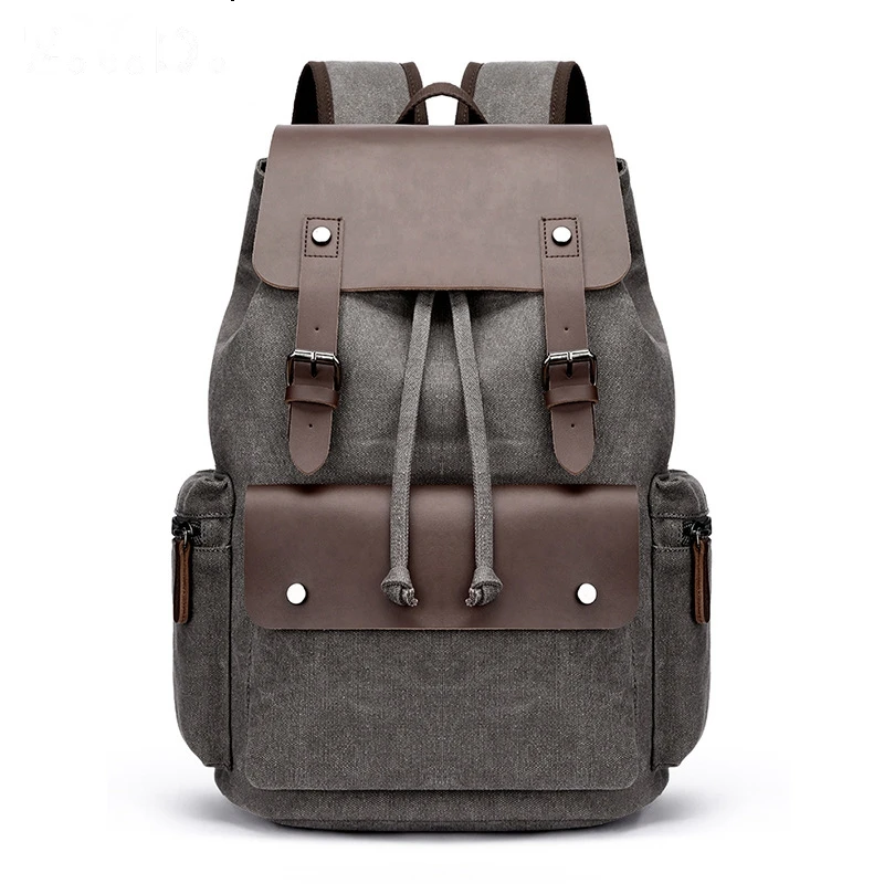 Designer Backpacks Fasiliconends Men Draw String Backpack School Bag Canvas for Teen Wholesale Backpacks China Cotton Cover Male