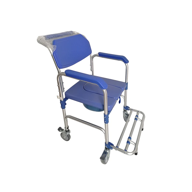 2024 year New Arrival Commode Chair with Wheels for Disabled and Elderly