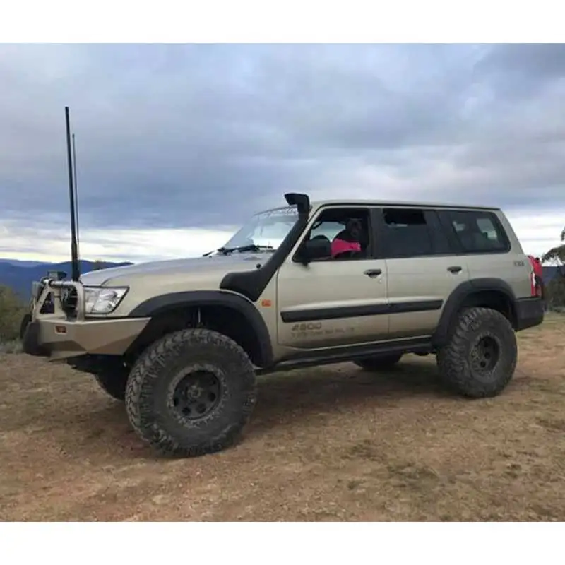 SNY61B 4x4 Car Accessories Factory Supply High Quality Durable Matte Black Snorkel for GU Patrol Wagon Y61