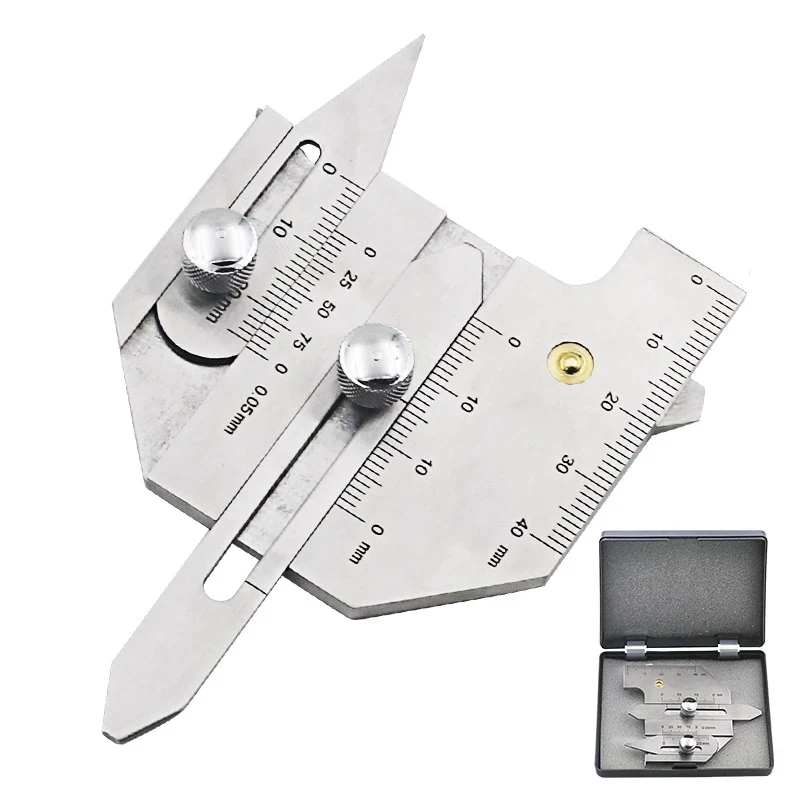 High quality Weld Inspection Ruler HJC40B Welding Gauge Weld Bead Height Seam Gap Ruler Gage