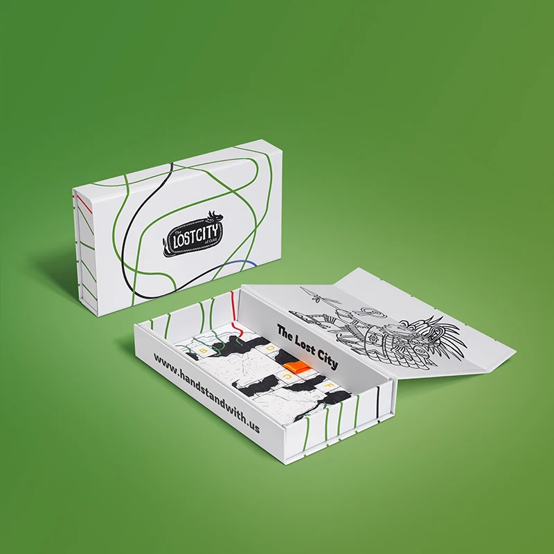 Unique Magnetic Foldable Box Custom Logo Size Rigid Cardboard Package Gift Box With Magnet Closure for Makeup Game Playing card