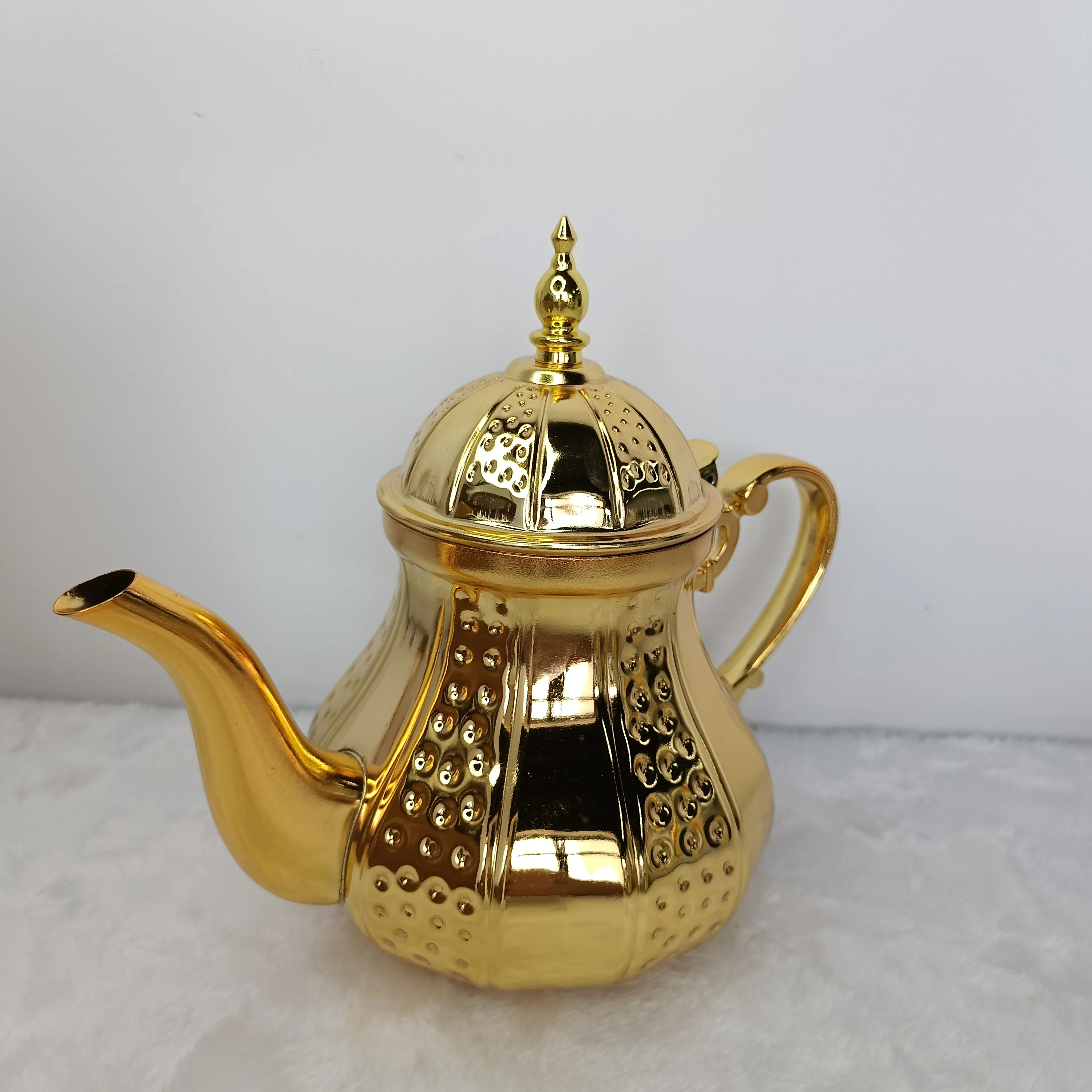 Stainless Steel Gold Silver Mini Tea Pot Ramada Decoration Coffee Pot Arabic Turkish Morocco Tea Kettle