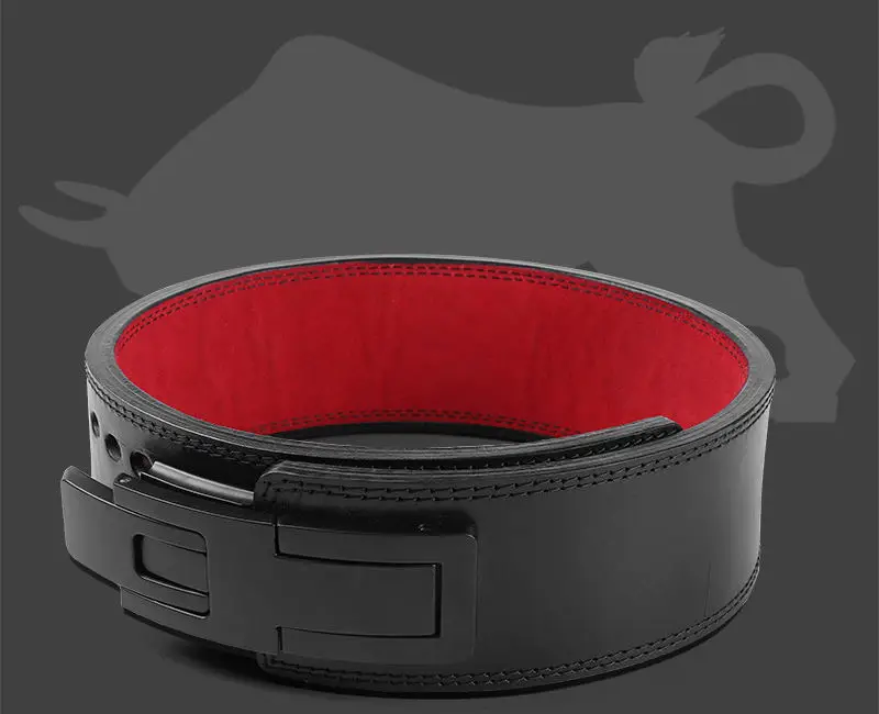 Fitness Body Building Weight Lifting Belt Leather Cowhide Waist Belts For Men Lever 10Mm/13Mm Weightlifting Leather Belt