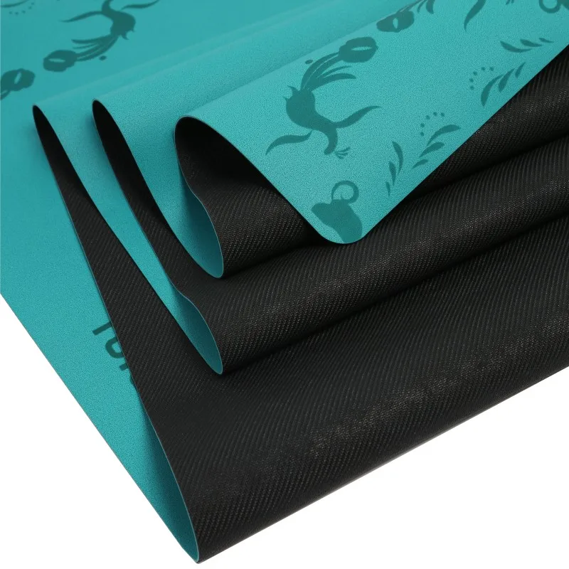 Eco Friendly Products 2023 Yoga and Pilates Anti Slip Fitness Matt Blue Frost PU Natural Rubber Yoga Mat