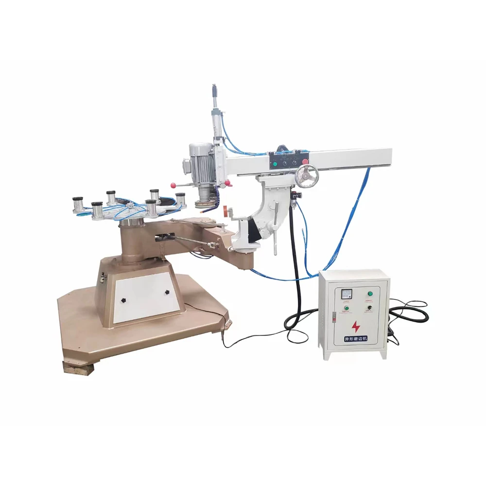 Simple Shaped Glass Edge Polishing Machine High Work Efficiency Automatic Glass Edging Machine