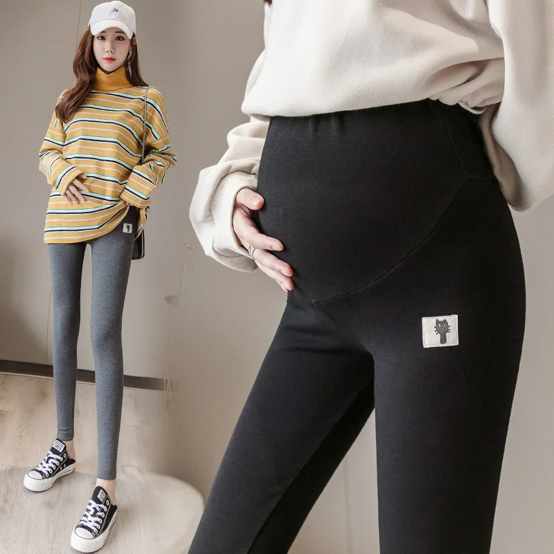 
Cheap maternity trousers; autumn trousers; nine split leggings; thin tummy straps to adjust spring wear 