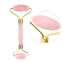 Factory stock face beauty massager facial roller Rose Quartz jade roller Skin Care Tools
