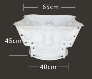 Diameter 30cm  Decorative Round roman pillar column Head Capital design  concrete mold