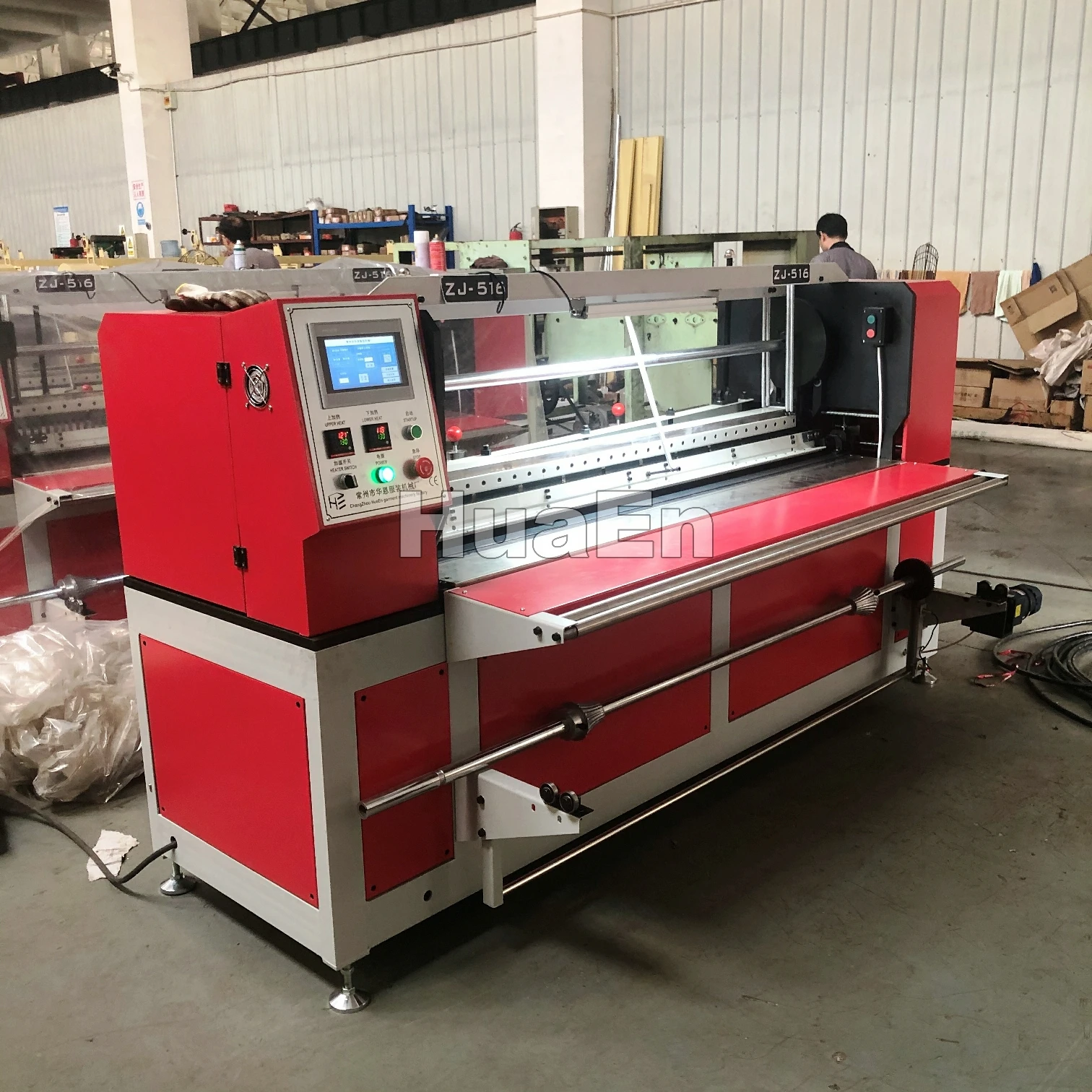 Factory manufacturer HuaEn ZJ516 two in one accordion sunray pleating machine for
