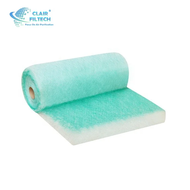 Floor Glass Fiber Filter Media Spray Booth Paint Filter Series Fiberglass Filter Paint