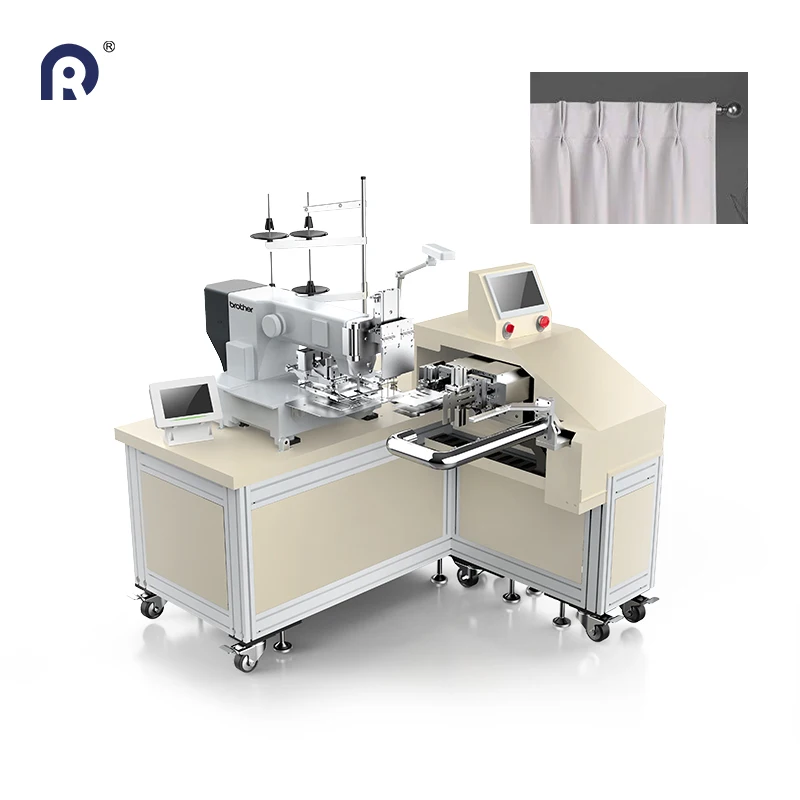 Brother sewing head curtain fabric pleating machine