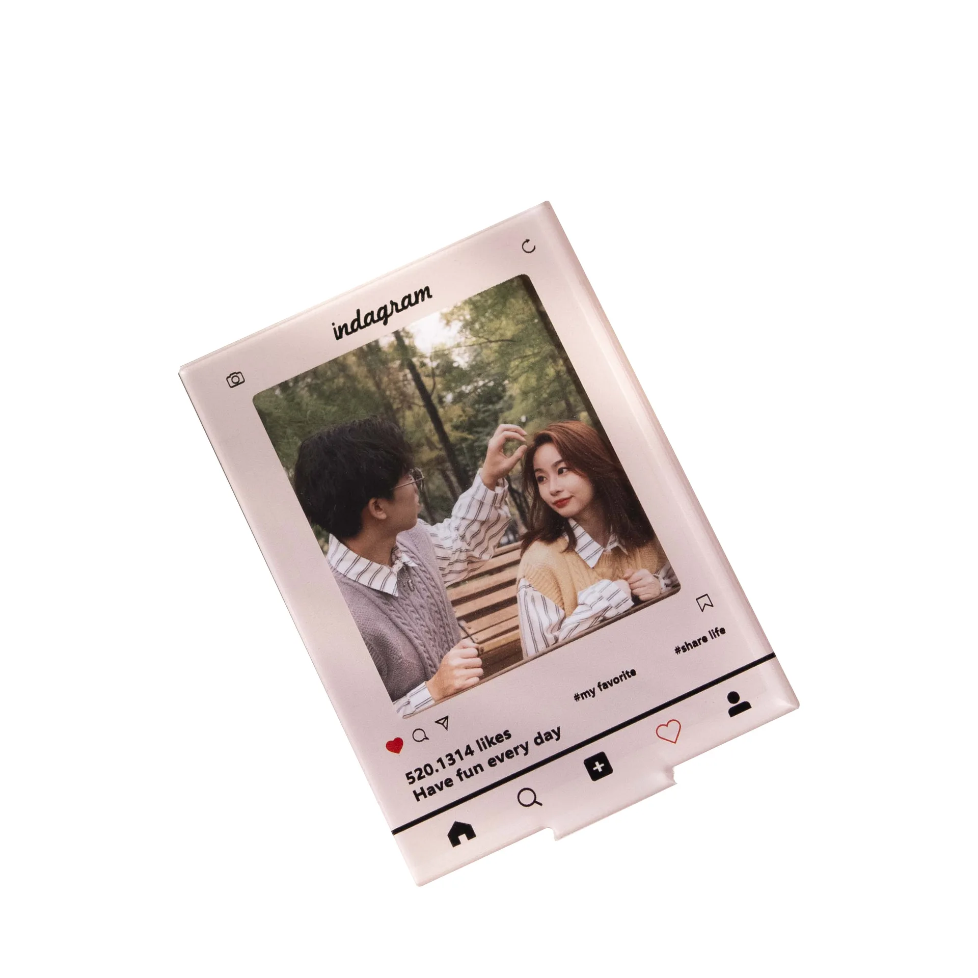 2024 Custom New Personalised Custom Design 3inch Photocard Holder Stars Photo Collect Kpop Acrylic Photo Card Holder